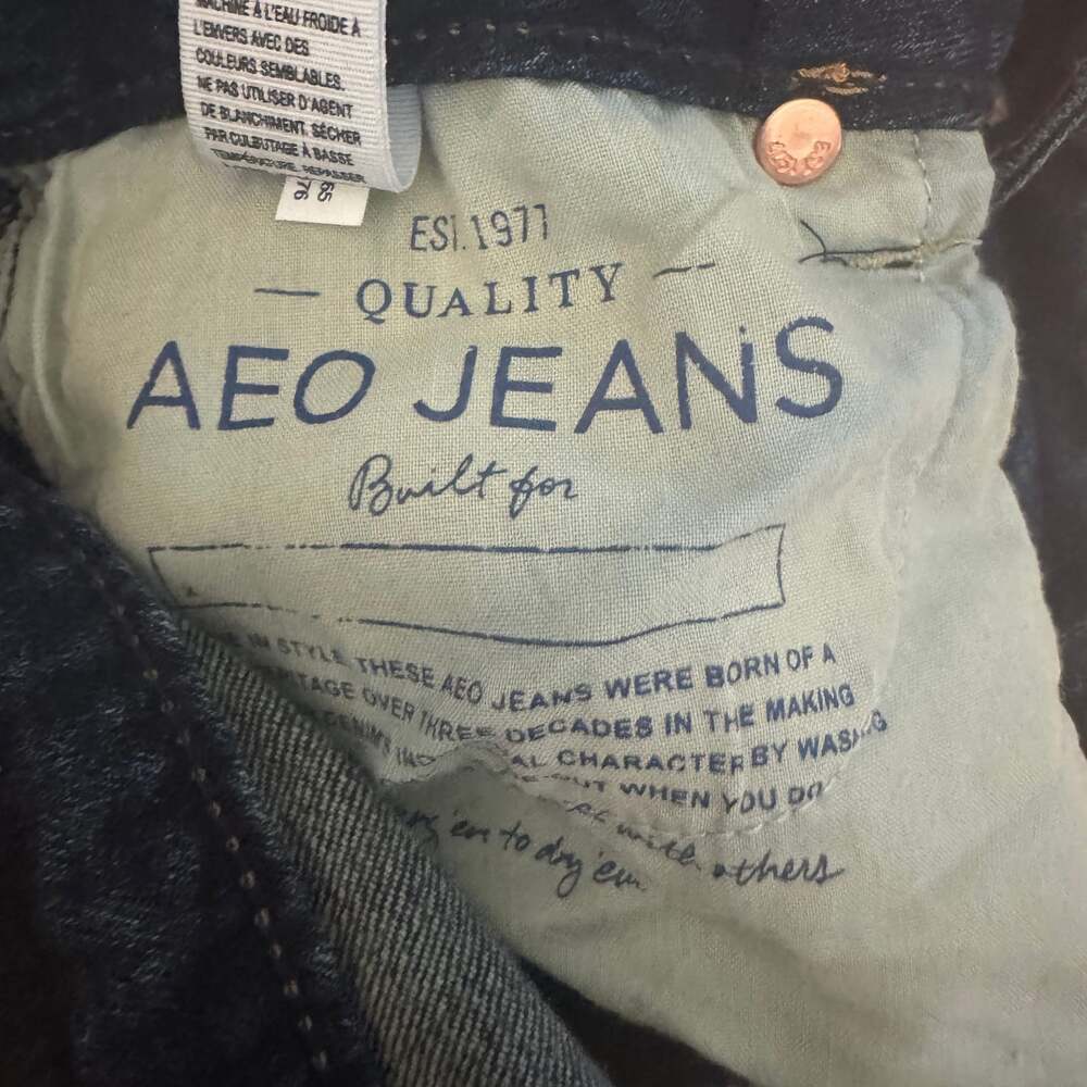 American Eagle Women's Skinny Super Stretch Dark Wash Jeans Size 6 - Picture 4 of 5
